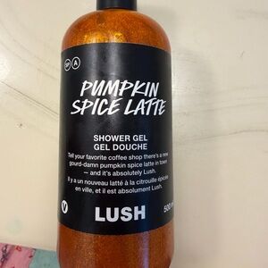 NEW  Lush Pumpkin Spice Latte Shower Gel - Warm Orange